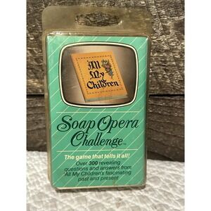 Soap Opera Challenge ALL MY CHILDREN Vintage Card Game New‎ in Package w/Dice